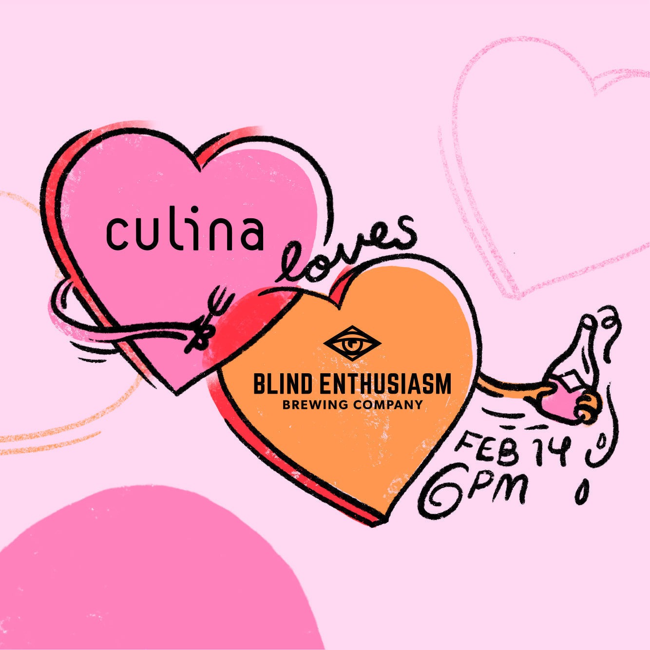 Culina Loves Blind Enthusiasm – Valentine's Pairing Dinner