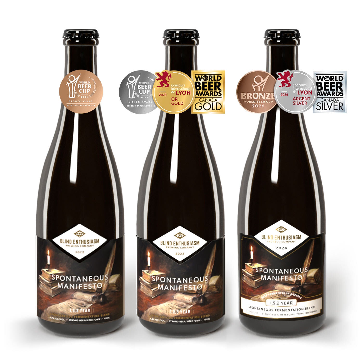 Spontaneous Manifesto Vertical Vintage 3-Pack