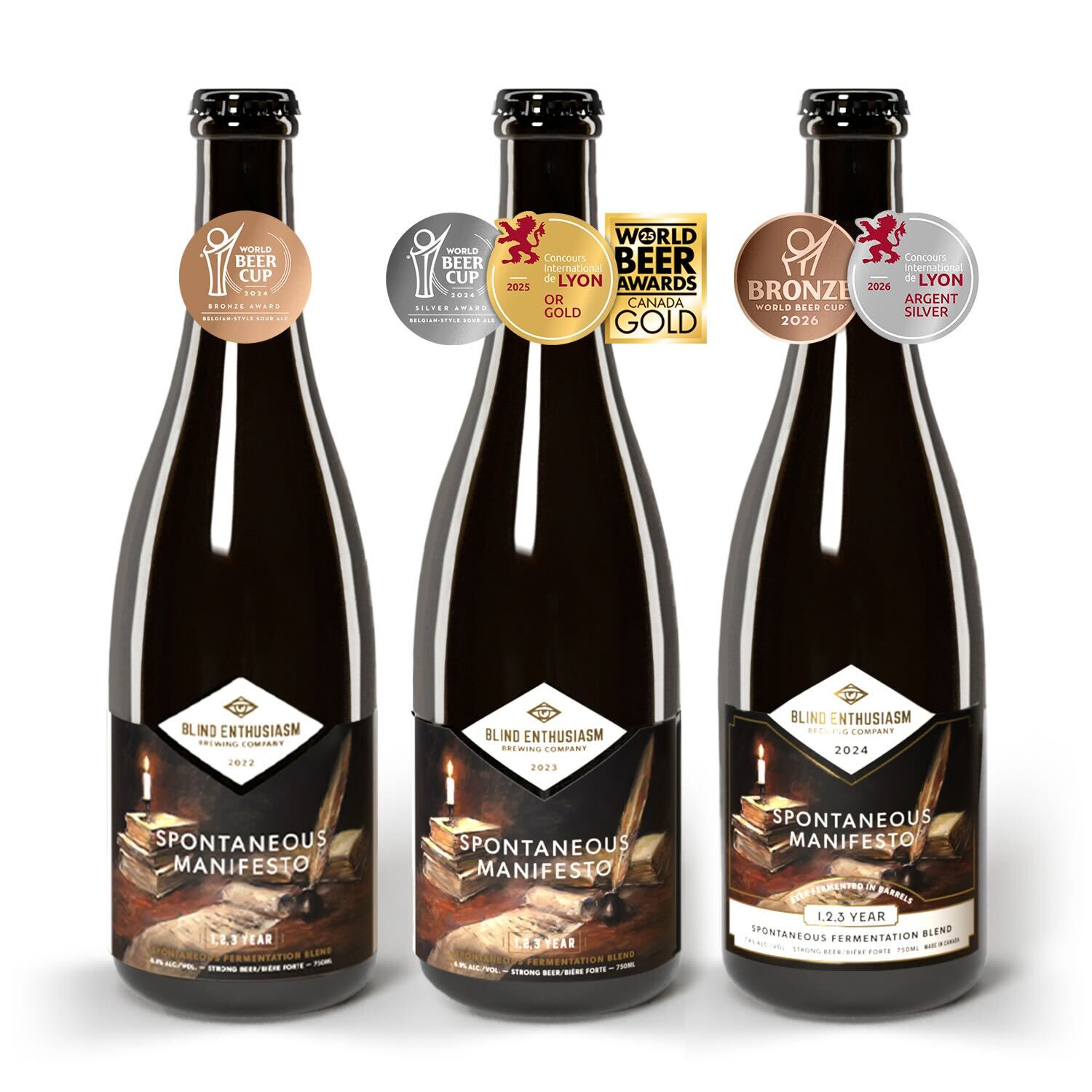 Spontaneous Manifesto Vertical Vintage 3-Pack