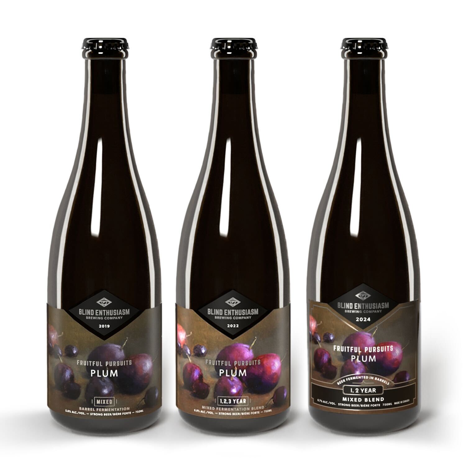 Fruitful Pursuits: Plum Vertical Vintage 3-Pack